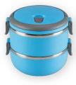 2 Layer Easy Portable Stainless Steel Office And School Lunch Box. 