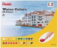 Pentel Water Colors, Assorted, 6ml Tubes, 24 Color Set (HTP-24). 