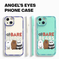 AMORVOR for Tecno Spark 6 Go Spark Go 2020 2021 Back Cover We Bare Bears Case Camera Protection Soft Silicone TPU Phone Cases. 