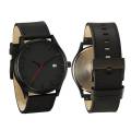 Best Quality Black Leather Analog Watch For Men With Date Also. 