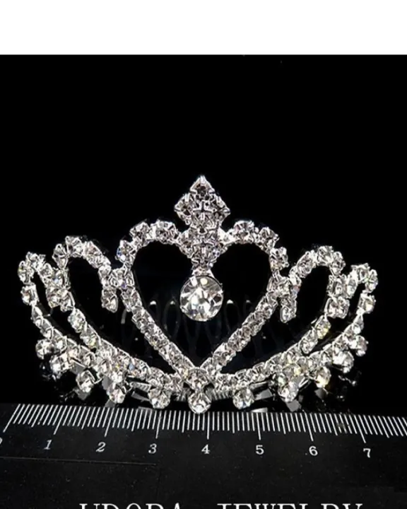 Girls%20Crystal%20Tiara%20Crowns%20Hair%20Jewelry%20Rhinestone%20Princess%20Headband%20-%20Image%203