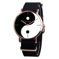 Women Watch Women Bracelet Watch Eight-diagram Tai Chi Pattern Casual Canvas Leather Analog Classic Quartz Watch Женские Часы Ye. 