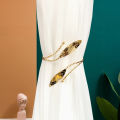 Curtain Buckle Open Mouth Design Portable Decorative Alloy Curtain Holder. 