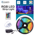 RGB LED Strip Light, Color Changing RGB LED Light Strips, LED Strips with Remote, 12ft Remote Strip Light Complete Kit with 12V Adapter, Decoration Lights, For Gaming Room – Coarts Lighting. 