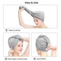1PC - Microfiber Hair Towel Wrap, Super Absorbent Fast Drying Hair Turban soft, Anti Frizz Hair Wrap Towels for Women Wet Hair, Curly, Longer, Thicker. 