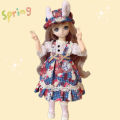 30 cm Barbie Doll Animation Girl Comic Face 6 Points BJD High-Profile Figure Children's Toy Doll Little Princess. 
