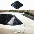 Toyota Corolla Quarter Glass Louvers Set | Sporty Rear Window Vent Covers | Black ABS | 2-Piece Pair. 