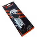(L-Keys) - 9 pieces Hex Key - Silver. 