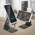 Aluminum Mobile Stand Universal Desk Phone Holder with Anti Slip Base for Smartphones. 