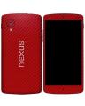 Nexus 5 Red Carbon Fiber Texture Mobile Skin. 