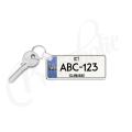 Customized Car Plate and bike Number plate keychain - Islamabad PVC Keychain. 