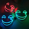 Luminous LED Devil Disguise Mask Cosplay Scary Ghost Face Mask Flashing Party Mask For Halloween. 