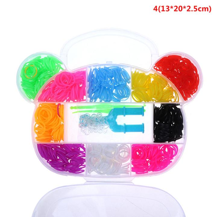 DIY Colorful loom Band Kit For Kids Rubber Band Loom Bands For Girls Rainbow Band For girls with Accessories Boox Pack DIY TOYS - MO MART