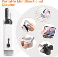 SP Dealz 7 in 1 Electronic Cleaning Kit for Airpod & Laptop | Screen Dust Brush Including Soft Swipe Airpod Cleaner Pen | Key Puller and Empty Spray Bottle (MultiColor, 1pc). 