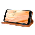 Sharp Aquos Sense3 Plus Mobile Phone Shell Magnetic Suction Flip Leather Case Sh-Rm11 Retro Card Protective Shell flip shockproof magnetic leather card slots wallet Anti-drop  Luxury Soft Side Protection Mobile Phone Case Cover Back. 