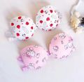High Quality Front Open 4 In 1 Push-up Hello Kitty Print Adjustable Straps Bra Panty Set 016. 