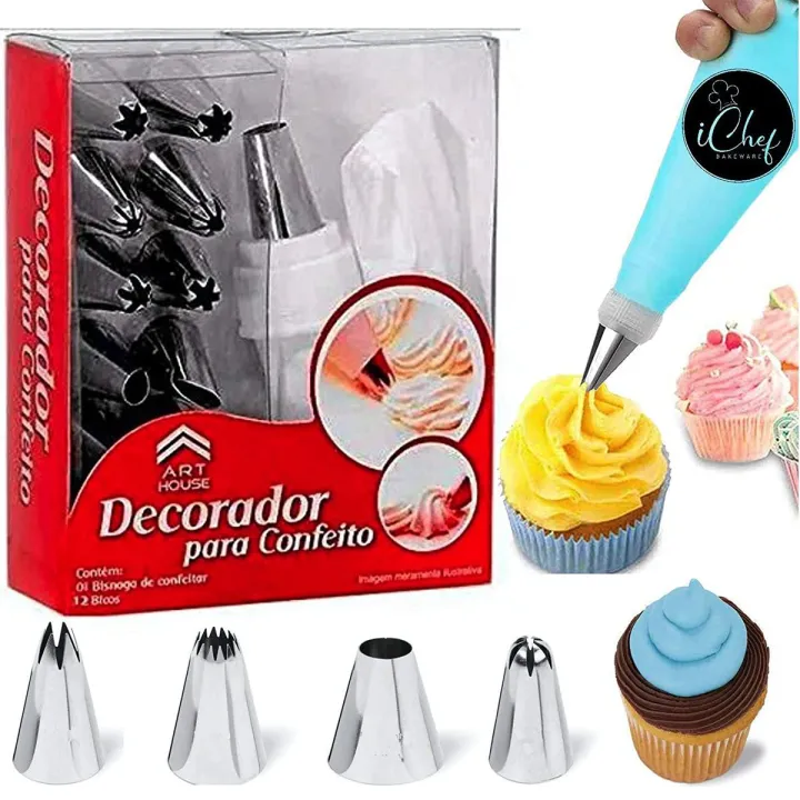 Cakeware%20Cake%20Decorating%20Set%20Frosting%20Icing%20Piping%20Bag%20Tips%20With%20Steel%20Nozzles%20-%20Image%202