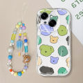 VRQR Candy Bracelet Case for Tecno Spark Go 1 GO 2025 Phone Phone Case Colorful cartoon Dog Wave Edge Shell. 
