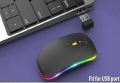 HP W10  Wireless Rechargeable Mouse With RGB Lights Adjustable DPI Silent Click With Ultra Thin. 