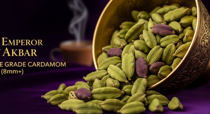 Emperor Akbar Cardamom Purple Grade (8 mm & above) Cardamom