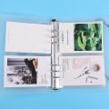 【NEW】 Transparent A5 Frosted Binder Shell For 6-Ring Notebook Binders Files Reports Storage Organizer Clear Loose Leaf Pouch. 