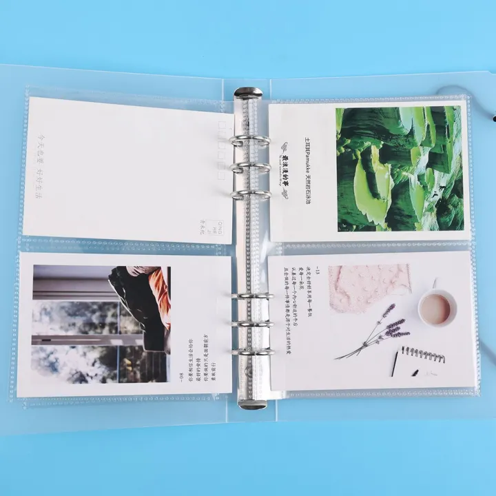 %E3%80%90NEW%E3%80%91%20Transparent%20A5%20Frosted%20Binder%20Shell%20For%206-Ring%20Notebook%20Binders%20Files%20Reports%20Storage%20Organizer%20Clear%20Loose%20Leaf%20Pouch%20-%20Image%204