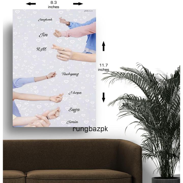 Bts Members Names Poster
