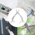 Multitool Tool 11 in 1, Foldable Stainless Steel Multifunctional Pliers with Screwdriver Bits, Multifunctional Pliers, Portable Multi Tool Knife Outdoor for Camping, Hiking, Repairing. 
