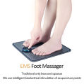 EMS Foot Massager, USB Rechargeable Folding Portable Electric Massage Mat 6 Modes with 9 Intensity Levels. 