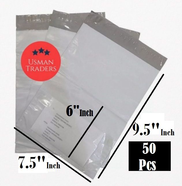 50%20Pcs%20E-Commerce%20Shipping%20Courier%20Flyers%20Bags%20With%20Address%20Pocket%20Packaging%20Material%20Size%207.5%20x%209.5%20+2%20Inch%20-%20Image%204