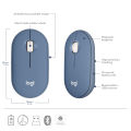 Logitech M350 Pebble Wireless Bluetooth Mouse - Silent (Blueberry). 