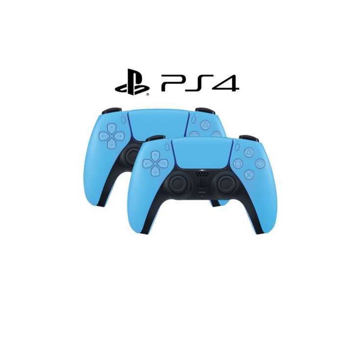 PS4 Game Controller – Ultimate Gaming Experience with 6-Axis Gyro, Dual Vibration, and Type-C Port Compatibility for PS4, Windows, and Laptop (BLUE)
