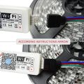 RGB Led Light Strip Voice Control Work with Alexa   Google Home  WIFI Wireless Smart Controller with Free App Via IOS Or Android. 