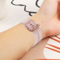 For ID205 / Willful SW021 19mm Electroplating Buckle Silicone Watch Band. 