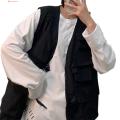 Cargo Waistcoat Multi Pockets Men Fashion Thin Tooling Vest. 