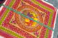 Glus Cotton Roti/Chapati Cover/Roti Rumal for Tiffins Kids School Tiffin Napkin Pack of 4 (24'' x 24''). 