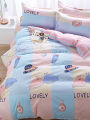 Quilt cover single double 150x200x230 single student dormitory 1.5x1.8x2.0 meters bed sheet quilt cover sheet. 