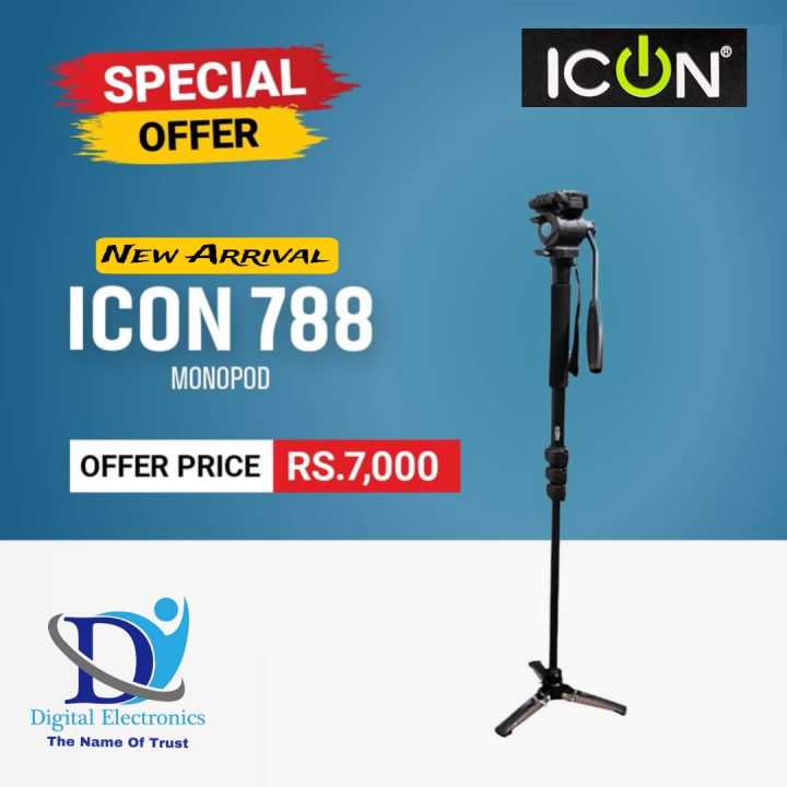 ICON i788 Pro Series Monopod Professional Monopod For Video and Still Photography