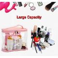 Portable Cosmetic Storage Bag Zip Lock Plastic Bag Cosmetic Makeup Bag Cosmetic Toiletry Organizer Pouch. 