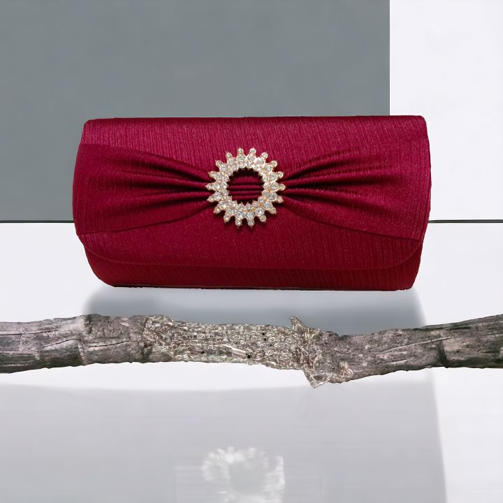Satin Clutch - Handbag for Girls and Women - Fancy Wedding Clutch - Purse for Ladies and Girls - Must-have Accessory for Every Occasion and Every Outfit