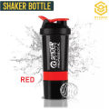Syedna Ecommerce 3-in-1 Spider Protein Shaker Bottle - 500ml Capacity - BPA-Free Plastic - Temperature-Proof - Leak-Proof Bottle - Premium Quality Design - Perfect for Gym, Sports, Water, Cycling, Fitness Men & Women. 
