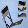 DoomHot Plastic Phone Holder New Cheap Foldable Adjustable  Phone Holder Universal Ultra-thin Mini Mobile Phone Stand Desk for Smart Phone ipad for Live Streaming Online Classes. 