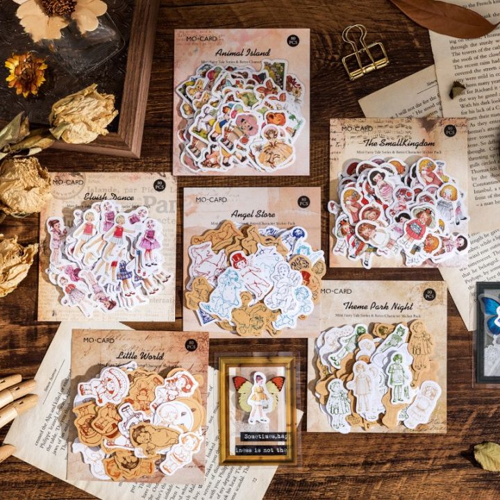 RHS Online 80PCS Mini Fairy Tale Series Stickers Album Diary Journal ...