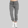 6-Pocket Slim Fit Cotton Cargo Trousers for Women and Girls. 