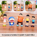 5pcs/set Doraemon Action Figure Nobita Nobi Statue Model Toy Collection Gift. 