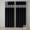 Laser Cut Velvet Curtains For Living Room and Bed Room Customize able Size Greek Top Border Velvet Curtains - INTERIORFITS. 