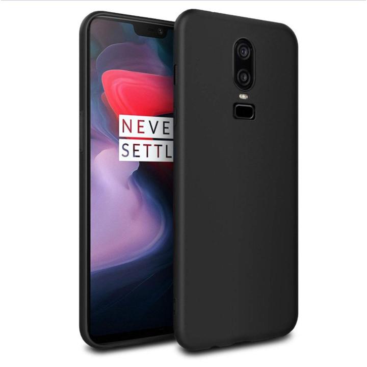 OnePlus 6 Soft Matte Black Back Cover