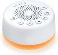 Easysleep White Noise Sound Machine with 25 Soothing Sounds and Night Lights with Memory Function 32 Levels of Volume and 5 Sleep Timer Powered by AC or USB for Sleeping Relaxation (Black) Model EVN i1. 