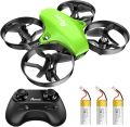 Potensic Upgraded A20 Mini Drone Easy to Fly Even to Kids and Beginners, RC Helicopter Quadcopter with Auto Hovering, Headless Mode, 3 Batteries and Remote Control, Gift Choice. 