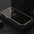 COROGI for Samsung Galaxy Note 8 Back Cover Luxury 6D Plating Maple Leaf Side Pattern Soft Silicone Square Mobile Phone Case. 